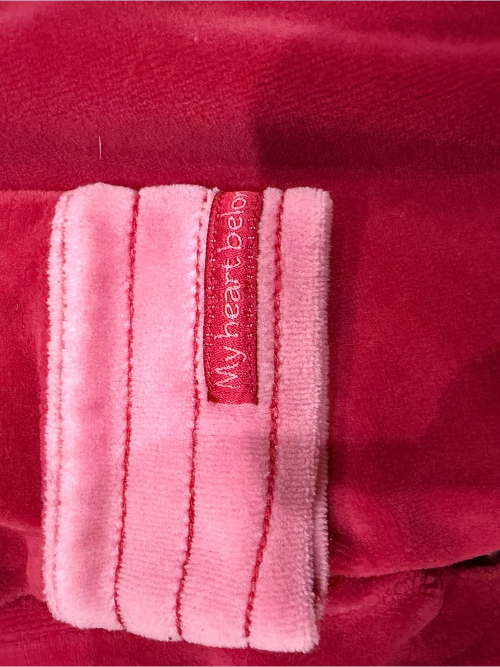 Vintage Baby Carter's Heart belongs to Daddy Valentines 3 mo. one-piece velour - Picture 6 of 7